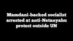 Mamdani-backed socialist arrested at anti-Netanyahu protest outside UN
