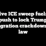 Massive ICE sweep fuels GOP push to lock Trump immigration crackdown into law