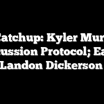 NFL Catchup: Kyler Murray In Concussion Protocol; Eagles Place Landon Dickerson On IR