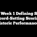 NFL Week 1 Defining Stats: Record-Setting Scoring, Historic Performances