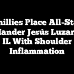 Phillies Place All-Star Left-Hander Jesús Luzardo On IL With Shoulder Inflammation