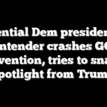 Potential Dem presidential contender crashes GOP convention, tries to snatch spotlight from Trump