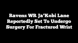 Ravens WR Ja’Kobi Lane Reportedly Set To Undergo Surgery For Fractured Wrist