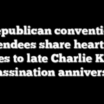 Republican convention attendees share heartfelt tributes to late Charlie Kirk on assassination anniversary