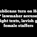 Republicans turn on House GOP lawmaker accused of late-night texts, lavish gifts to female staffers