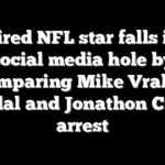 Retired NFL star falls into social media hole by comparing Mike Vrabel scandal and Jonathon Cooper arrest