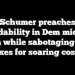 Schumer preaches affordability in Dem midterm pitch while sabotaging GOP fixes for soaring costs