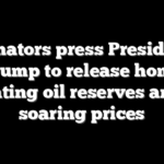Senators press President Trump to release home heating oil reserves amid soaring prices