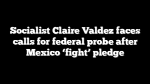 Socialist Claire Valdez faces calls for federal probe after Mexico ‘fight’ pledge