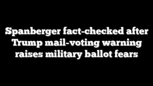 Spanberger fact-checked after Trump mail-voting warning raises military ballot fears
