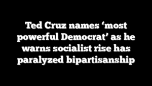 Ted Cruz names ‘most powerful Democrat’ as he warns socialist rise has paralyzed bipartisanship