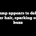 Trump appears to debut darker hair, sparking online buzz