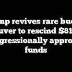 Trump revives rare budget maneuver to rescind $810M in congressionally approved funds