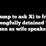 Trump to ask Xi to free wrongfully detained US citizen as wife speaks out