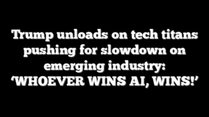 Trump unloads on tech titans pushing for slowdown on emerging industry: ‘WHOEVER WINS AI, WINS!’