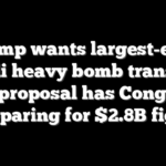 Trump wants largest-ever Israeli heavy bomb transfer — but proposal has Congress preparing for $2.8B fight