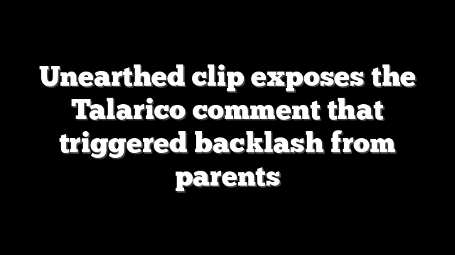 Unearthed clip exposes the Talarico comment that triggered backlash from parents