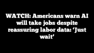 WATCH: Americans warn AI will take jobs despite reassuring labor data: ‘Just wait’