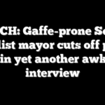 WATCH: Gaffe-prone Seattle socialist mayor cuts off police chief in yet another awkward interview