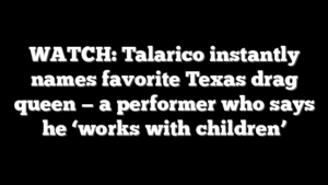 WATCH: Talarico instantly names favorite Texas drag queen — a performer who says he ‘works with children’