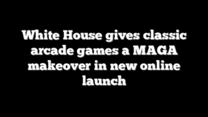 White House gives classic arcade games a MAGA makeover in new online launch