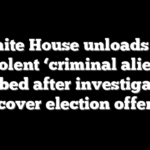White House unloads on violent ‘criminal alien’ nabbed after investigators uncover election offense