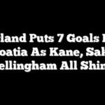 England Puts 7 Goals Past Croatia As Kane, Saka, Bellingham All Shine