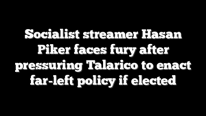 Socialist streamer Hasan Piker faces fury after pressuring Talarico to enact far-left policy if elected