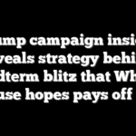 Trump campaign insider reveals strategy behind midterm blitz that White House hopes pays off big